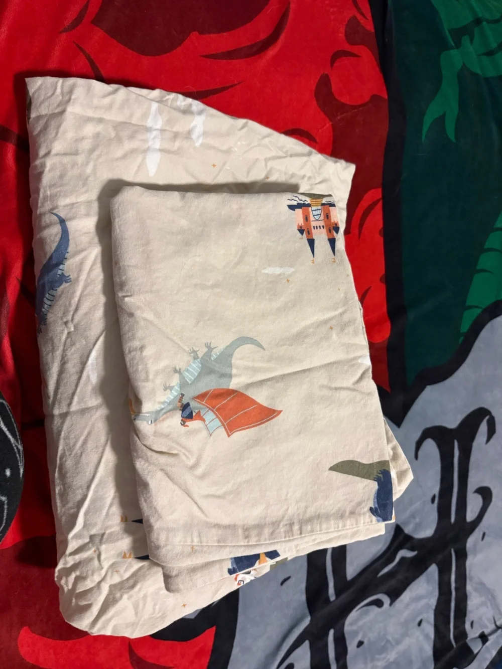 4 Piece Pillowfort Dragon Twin Bedding
